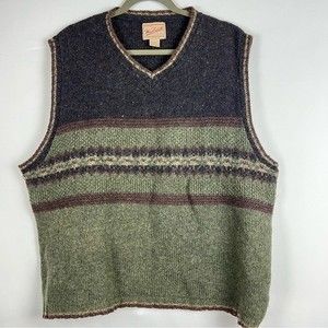 Vintage Woolrich 100% Wool Fair Isle Sweater Vest